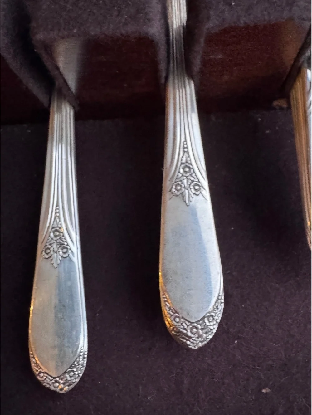 1953 Wm Rogers Jubilee Silverplate 50 Pc Flatware Set Chest Original Papers